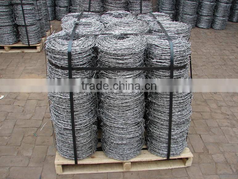 Galvanized barbed wire with factory price