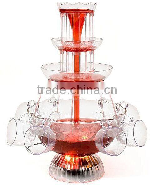 CHOCOLAZI ANT-8010 3 tiers Plastic Home Punch bowl cocktail wine fountain Cocktail fountain