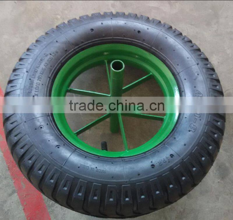 400mm LUG pattern pneumatic wheel 4.00-8