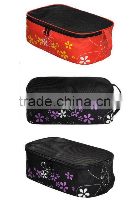 600D Printed Handle Lady Shoe Bag