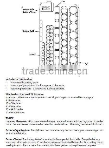 Battery Caddy and Tester