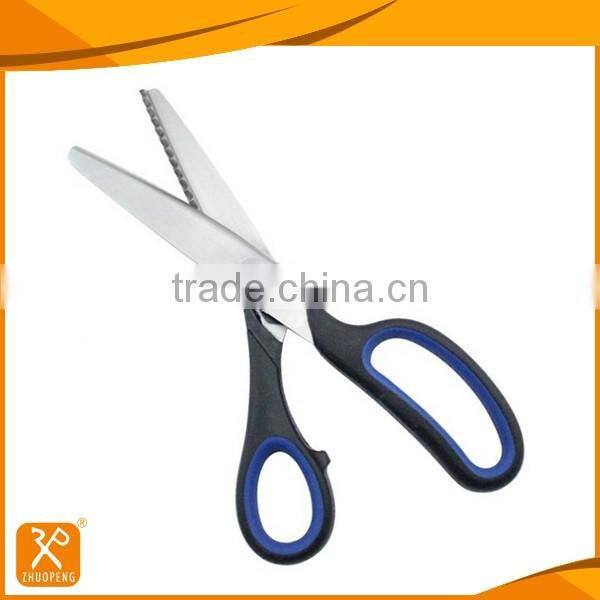 9" FDA hot sale PP+TPR handle tailoring lace cutting scissors