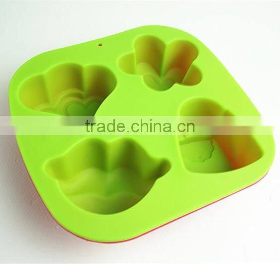 11037 Different Design Lips Shape Silicone Cake Mold