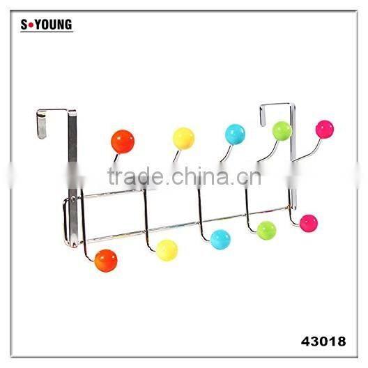 43018 Muticolored Bead Home Storage Decoration Coat&Hat Rack with 10 door Hooks