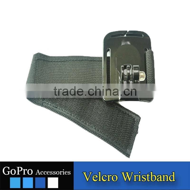 2016 New Wholesale GoPros 3 Incisions Nylon Button Wrist band for gopros heros 4 3 3+ GP06