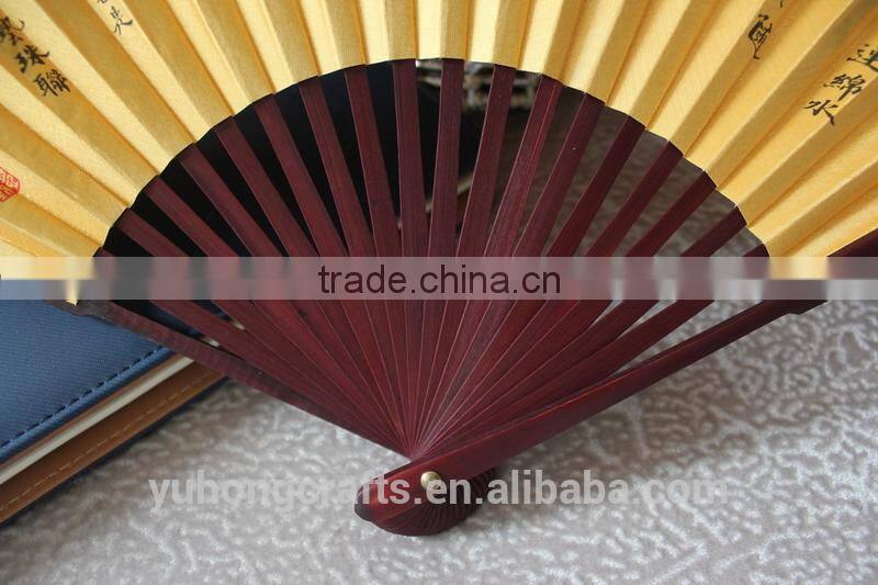 Chinese bamboo silk fan for promotion