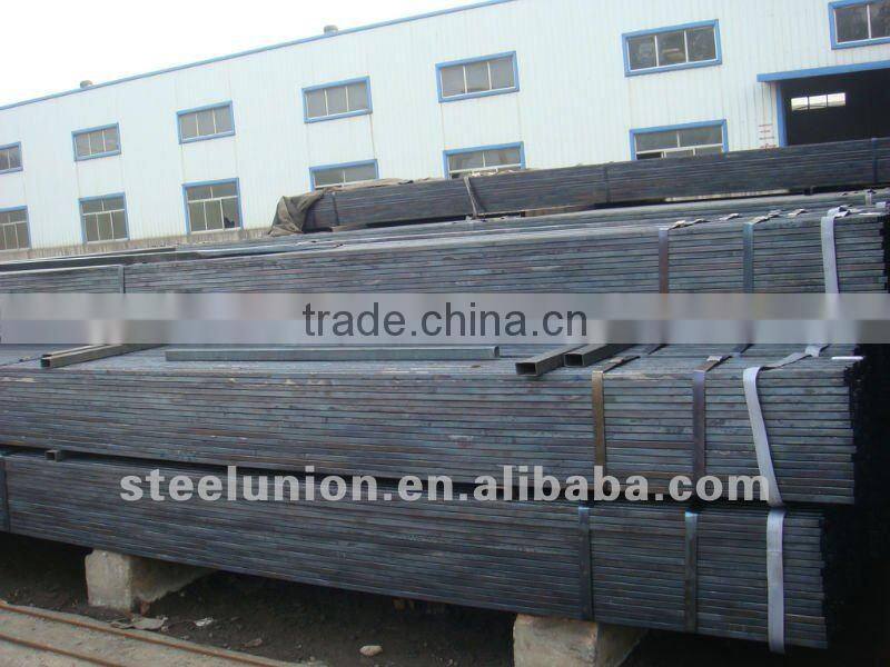Black square steel pipe / hollow square steel tube
