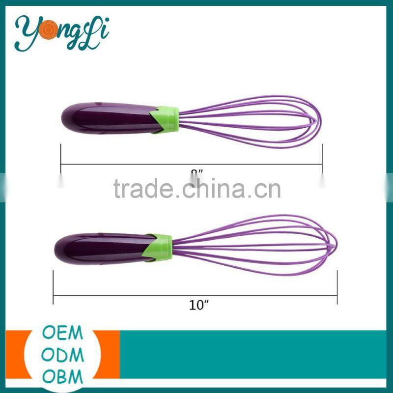 Baking Tools Stainless Steel Silicone Non-slip Grip Manually Hand Mixer Blender