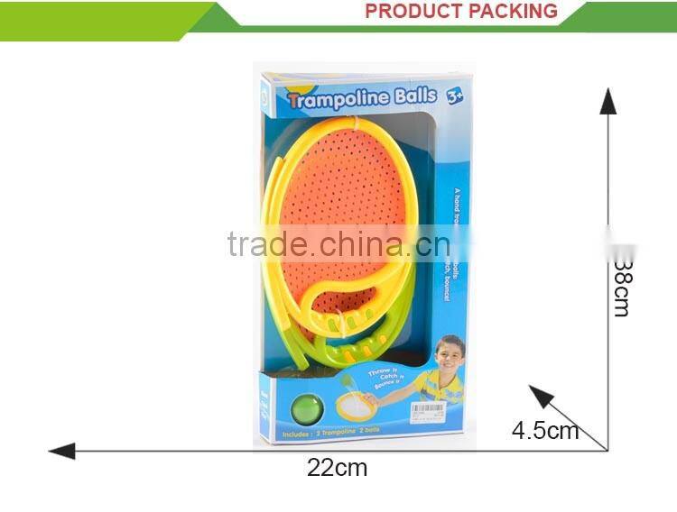 New product children sport toys plastic trampoline beach ball racket