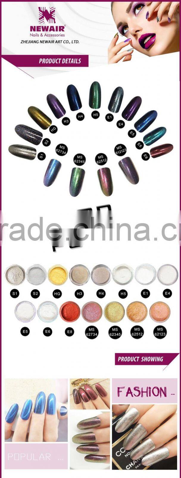 Beauty nail mirror powder mirror effect pigment nail chrome pigment powder