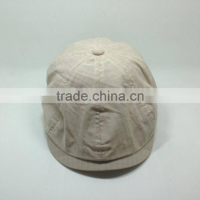 Common Fabric Beret With Checked Style Unisex Beret Cap