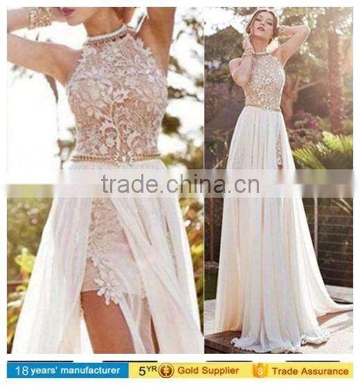 Sexy Women Lace Formal Long Bridesmaid Prom Party Cocktail Evening Dress Gown