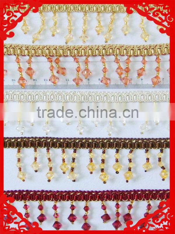 Decorative Beaded Fringe for Curtain