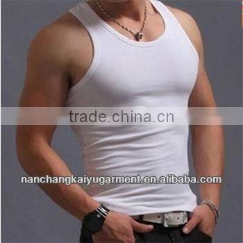 Wholesale high quality mens cotton blank tank top