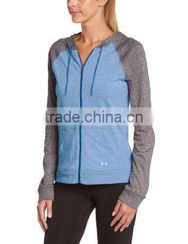 Ladies full zip hoodies custom hoodie