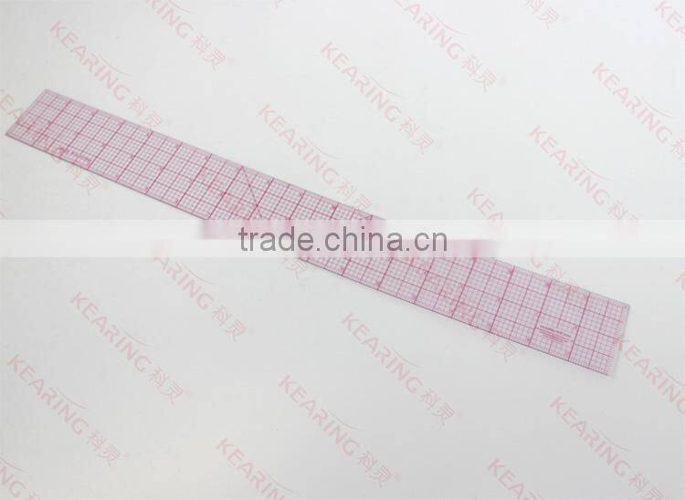 2"*24" straight flexible 1.2mm thickness inch plastic garment ruler for fashion design#8248