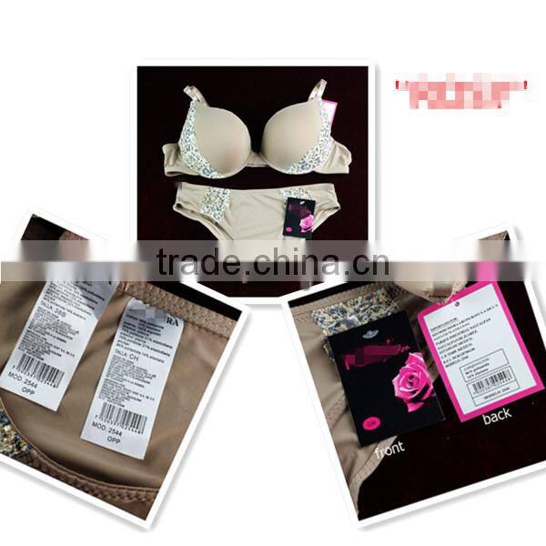 Stock Ladies Lingerie Bras And Panties Brief Panty Match Sets