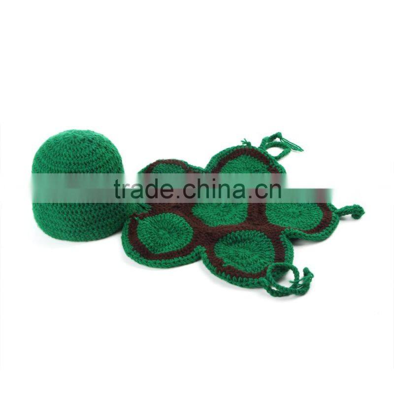 2016 Baby knit Turtle Set Crochet Costume Newborn Photo Prop