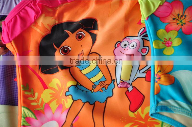 GZY2016 hot sale high quality top brand fashion children stock swimwear