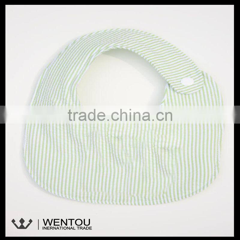 Wholesale Personalized Plain Seersucker Silicone Bib