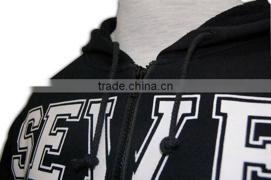 Great workmanship screen print classic men leisure zipper sweatshirt