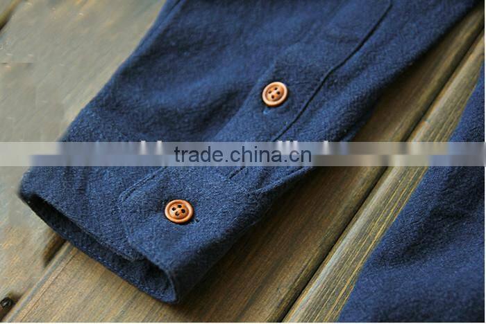 2016 Vintage Style solid color men classic fit linen top, linen shirt, casual shirt