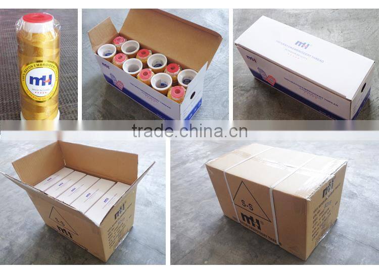 Color viscose rayon embroidery thread