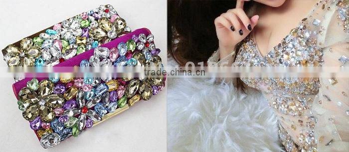 crystal sector shape sew on rhinestone wedding dress,dance dress,shoes accessory