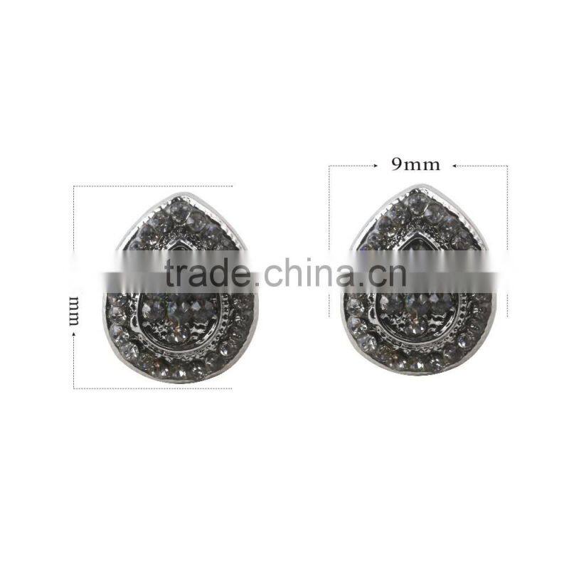 Customized Latest Diamond Stud Artificial Pearl Model Fashion Hiphop Earrings For Girls Wholesale
