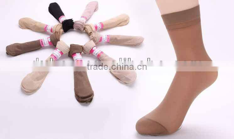 Hot Selling Good Quality Velvet Silk Ultra-thin Transparent Short Daily Socks