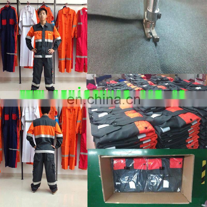 Acid resistant workwear used-fire-retardant-clothing factory uniform coverall oil rig coveralls