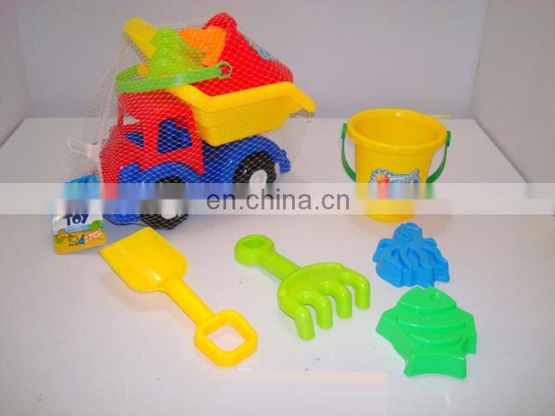 6 pcs Hot Summer Kids Plastic Beach Truck 8pcs Pack Beach Toy