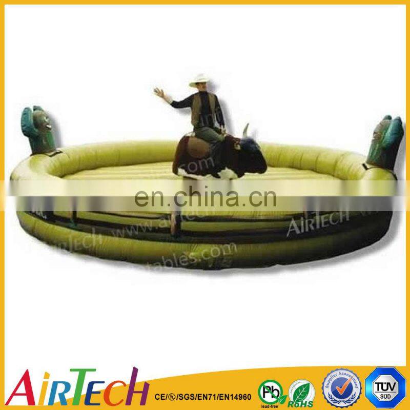 popular funny mechanical inflatable PVC Tarpaulin bull ride