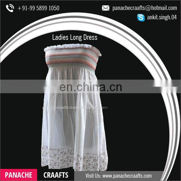 Top Selling Beach Wear Long White Women Dress