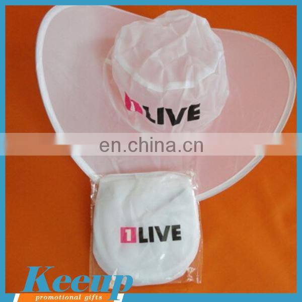 Popular promotional gifts wholesale cheap custom logofoldable polyester hats