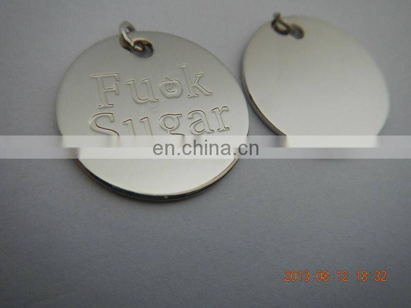 Fashion Metal tag for bags and clothes