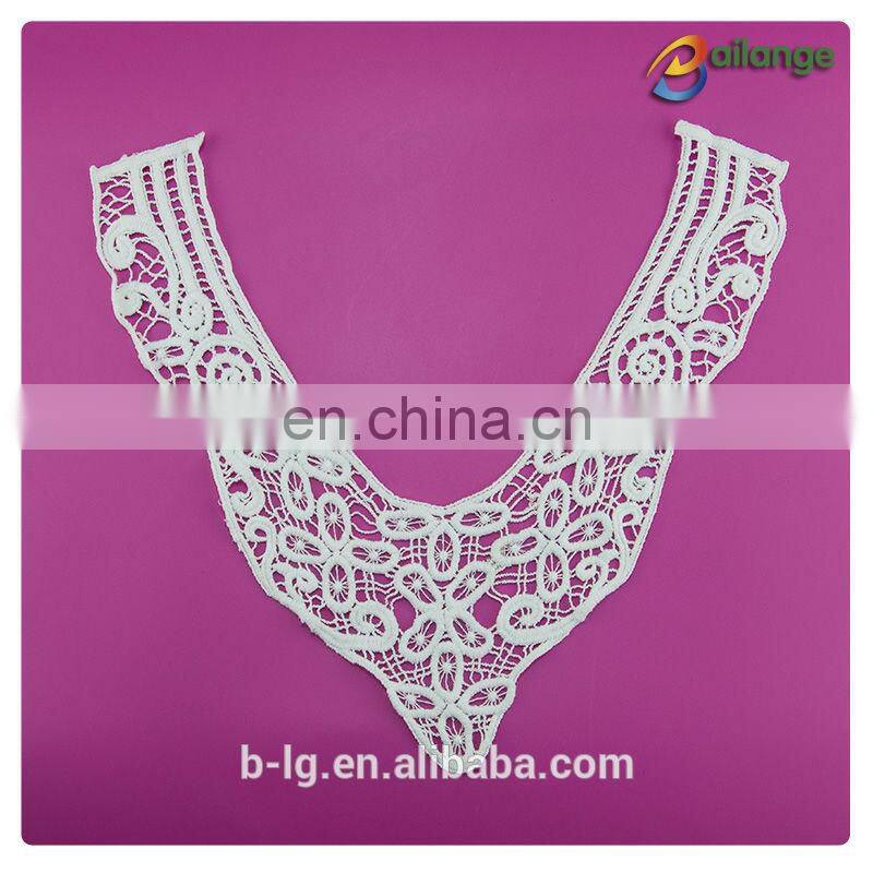 Bailange beautiful design white color 100% cotton stylish neck design wholesale