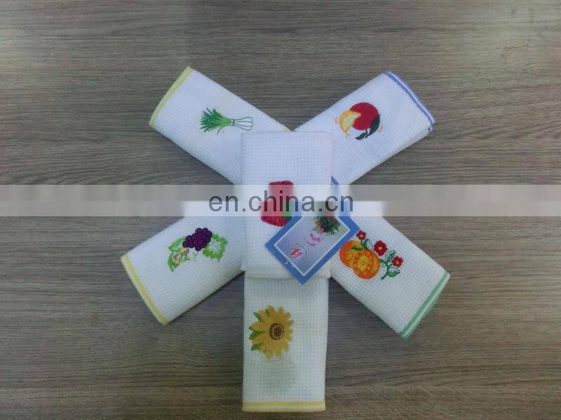 printed linen tea towl