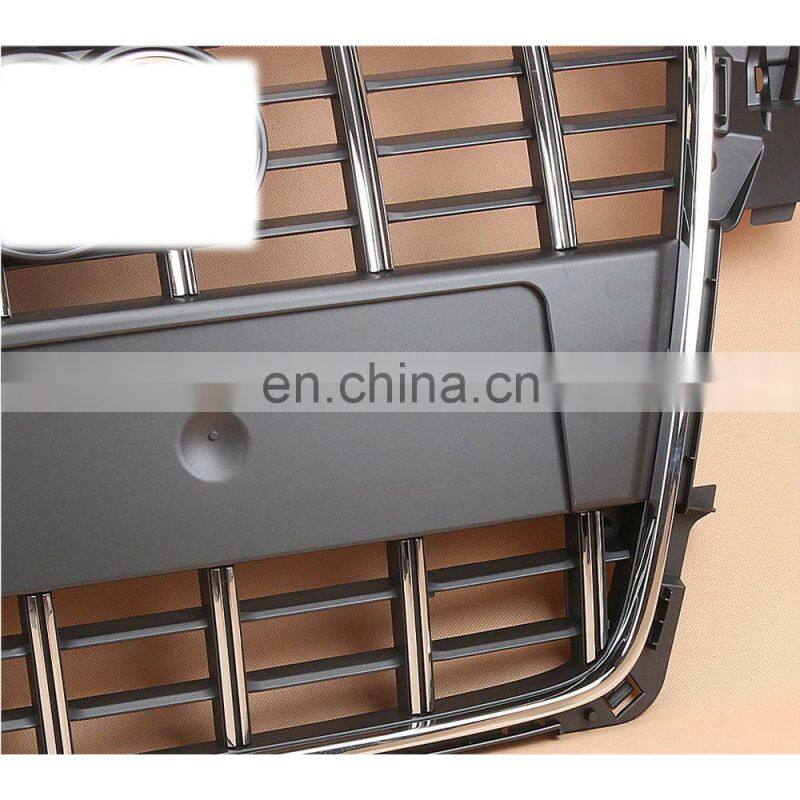 Auto Front Center Bumper Grill Radiator Grille W/ Chrome 08-12 For AUDI A4 B8 8K