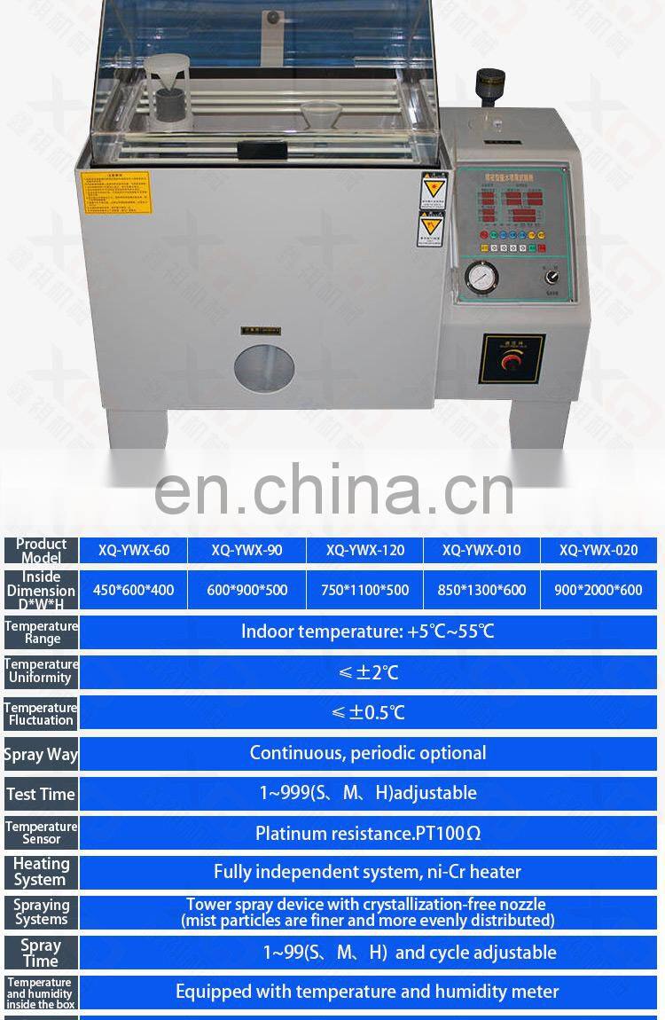 High Quality Salt Spray Fog Corrosion Test Chamber Manufactures