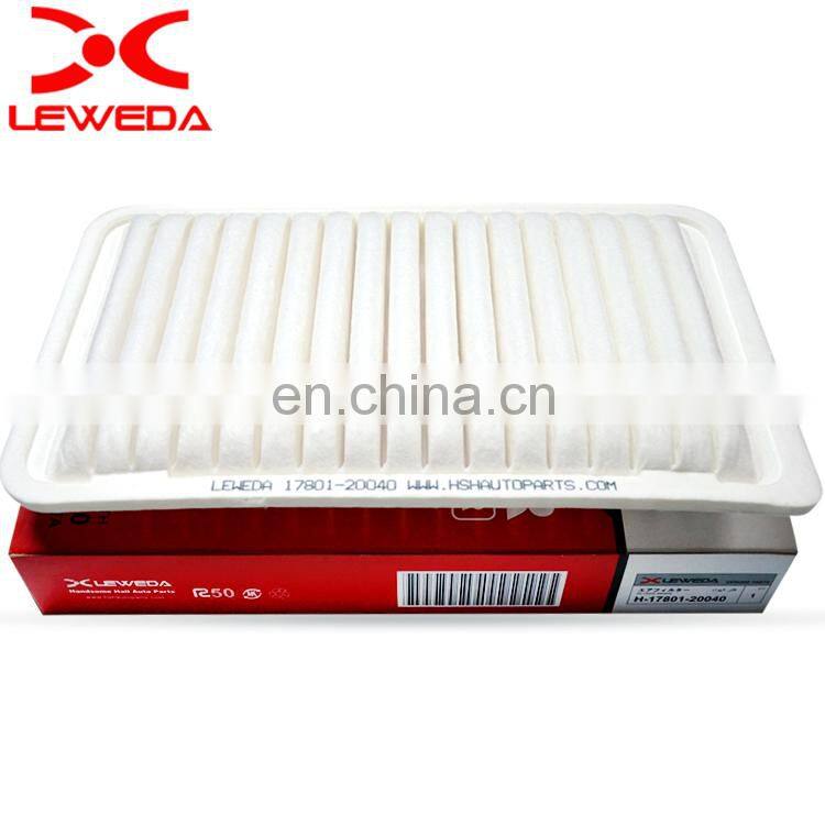 Japanese car parts element air filter 17801-20040 for Camry Highlander