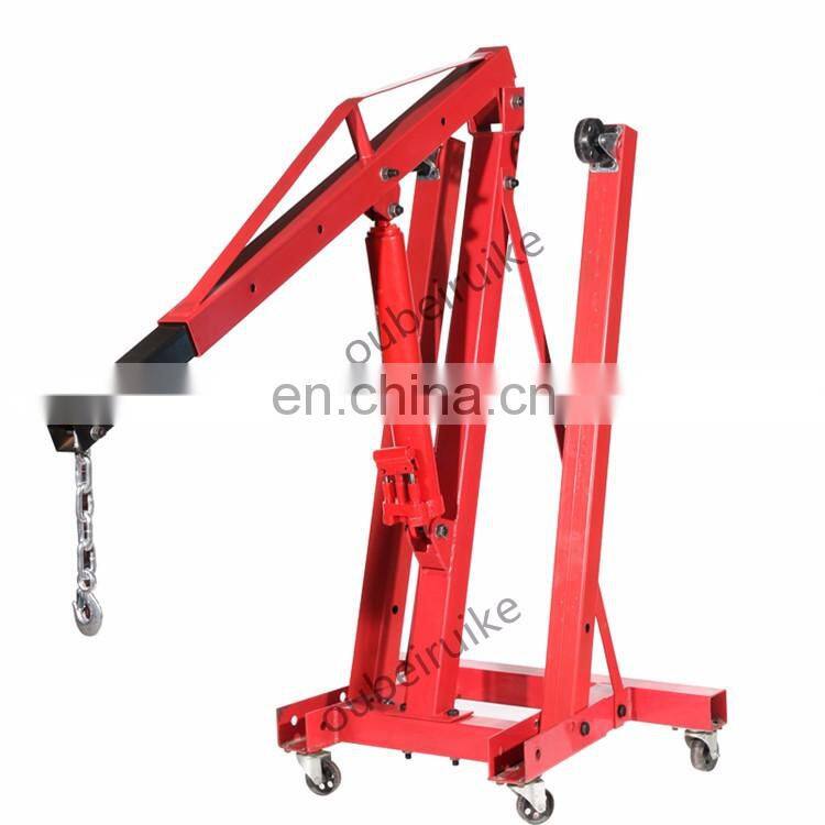 Ce Certificate Foldable Hydraulic Engine Crane 2 Ton Shop Crane