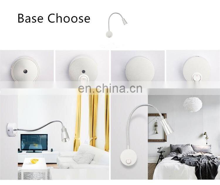 1w 110v 220v led gooseneck wall light gooseneck wall light with different length hose bedside wall reading light