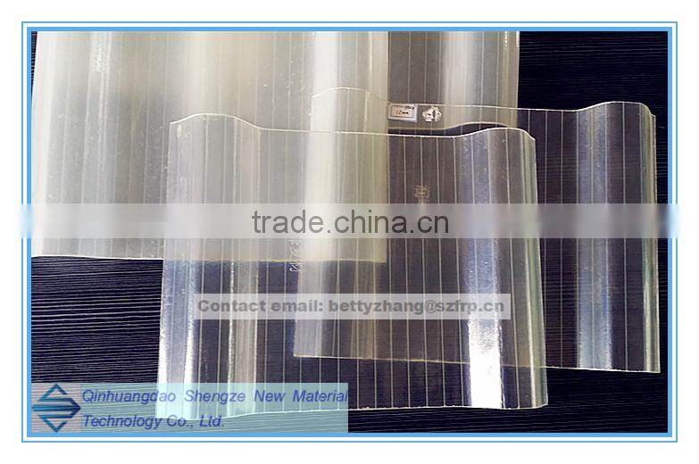 FRP roofing sheet/grp clear roof tiles/transparent roof for greenhouse