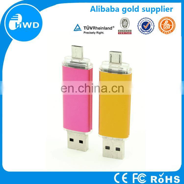 New Mobile USB Flash drive , OTG USB flash drive 2gb 4gb 8gb 16gb 32gb 64gb for smart phone