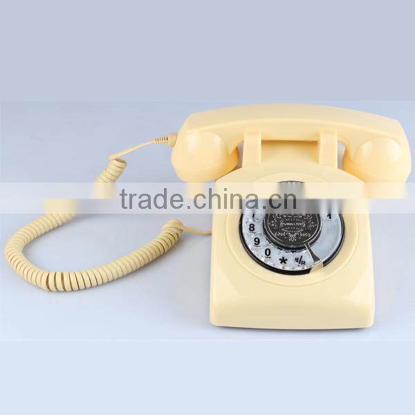 European vintage retro phone and antique telephone