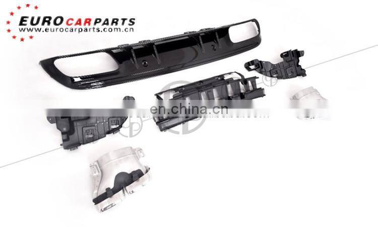 High quality rear diffuser with tips for C-CLASS w205 c63 2019~ back bumper diffuser