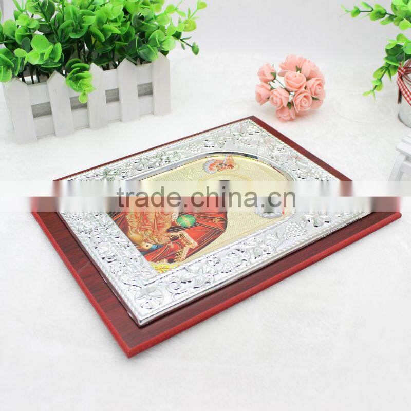 Orthodox Silver Color Icon MDF