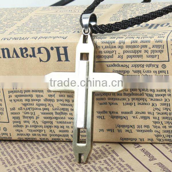 Titanium steel pendant cross