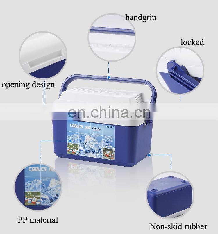 Gint 12L Insulated beer drink water food golf cart PP cooler box home use custom logo portable handle cooler box